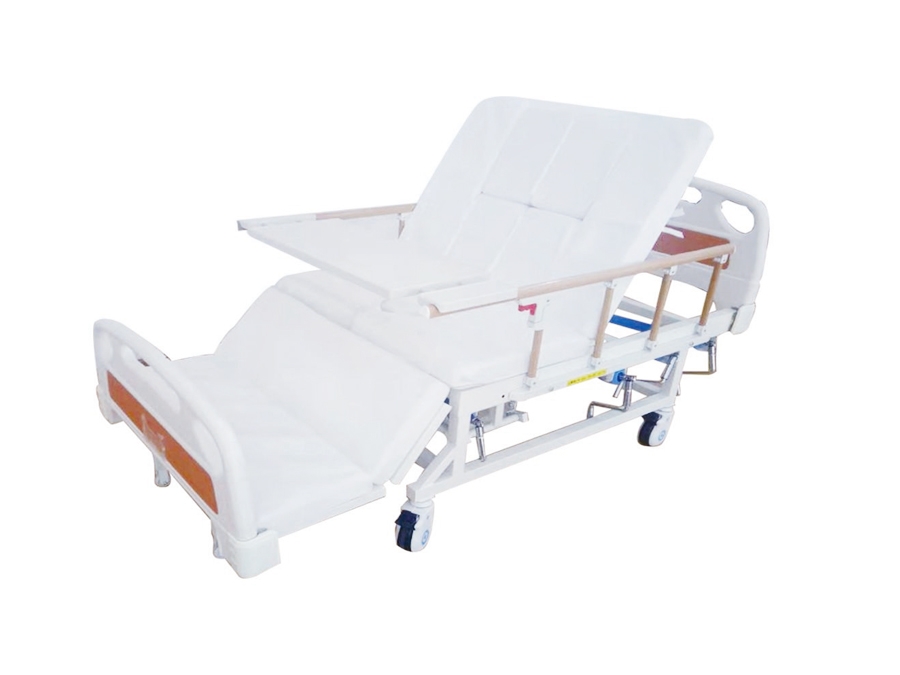 BR-C5 ABS床頭手搖翻身護(hù)理床(四角剎車、四檔護(hù)欄)